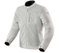 Revit Highcrest H2O Chaqueta Textil de Motocicleta Impermeable, Plata, Talla XL