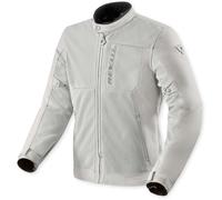 Revit Highcrest H2O Chaqueta Textil de Motocicleta Impermeable, plata, tamaño 2XL para Hombres