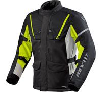 Revit Horizon 3 H20, chaqueta textil impermeable S male Negro/Amarillo Neón/Gris Claro