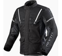 Revit Horizon 3 H2O Chaqueta textil de motocicleta, negro-blanco, tamaño 4XL para Hombres
