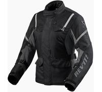 Revit Horizon 3 H2O Chaqueta textil de motocicleta para damas, Negro/Blanco, Talla 46
