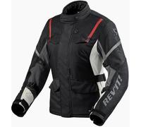 Revit Horizon 3 H2O Chaqueta textil de motocicleta para damas, negro-rojo, tamaño 44 para Mujer