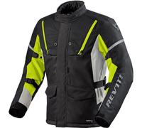 Revit Horizon 3 H2O Chaqueta textil de motocicleta, negro-amarillo, tamaño 2XL para Hombres