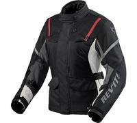 Revit Horizon 3 H2O Chaqueta textil de motocicleta para damas, negro-rojo, tamaño 36 para Mujer