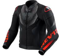 Revit Hyperspeed 3 Air, chaqueta de cuero/textil 56 male Negro/Rojo Neón
