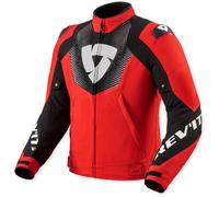 Revit Hyperspeed 3 H2O Chaqueta Textil de Motocicleta Impermeable, negro-rojo, tamaño 3XL para Hombres