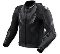 Revit Hyperspeed 3 Pro Chaqueta de cuero de moto, negro-gris, tamaño 48 para Hombres