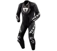 Revit Hyperspeed 3 Traje de cuero de moto de una sola pieza perforado, negro-blanco, tamaño 52 para Hombres