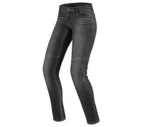 REV'IT! Jeans de Motocicleta Pantalones de Motocicleta Westwood SF Damen Jeanshose Grau Used 34/32, Damas, Chopper/Cruiser, Todo el año, Gris