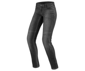 REV'IT! Jeans de Motocicleta Pantalones de Motocicleta Westwood SF Damen Jeanshose Grau Used 34/32, Damas, Chopper/Cruiser, Todo el año, Gris