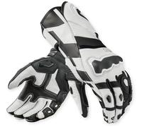 Revit Jerez 4 Guantes de moto, negro-blanco, tamaño 2XL para Hombres