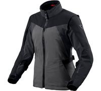 Revit Lamina GTX Chaqueta textil de moto para mujer, negro-gris, tamaño 36