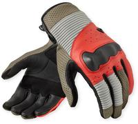 Revit Lewisville Guantes de moto, rojo-beige, tamaño 2XL para Hombres
