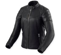 Revit London Chaqueta de cuero para moto para mujer, negro, tamaño 38