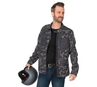 REV'IT! Louis Tracer Air Camisa de motorista Camuflaje/Gris/Negro M M