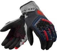Revit Mangrove Guantes de motocicleta, negro/gris/azul, Talla S
