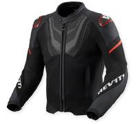Revit Mantis 3 H2O Chaqueta textil de moto impermeable, negro/rojo, Talla S