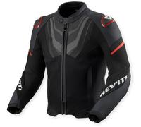 Revit Mantis 3 H2O Chaqueta textil de moto impermeable, negro/rojo, Talla XL