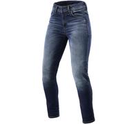 Revit Marley SK Vaqueros de moto para damas, azul oscuro, Talla Short 30