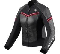Revit Median Chaqueta de cuero para motocicleta para damas, negro/rosa, Talla 40