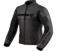 Revit Mile Chaqueta de cuero para motocicleta, negro, tamaño 46 para Hombres