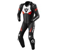 Rev'it! Mono de Cuero Piece Suit Argon 2 Negro/Rojo Neón56 Negro,Rojo Neón