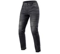 Revit Moto 2 Slim Vaqueros de moto para mujer, negro, Talla 26/30