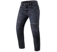 Revit Moto 2 TF Vaqueros de moto, negro-gris, tamaño 32 34 para Hombres