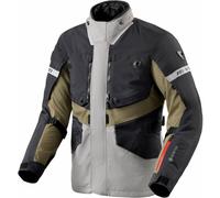 Revit Neptune 3 GTX Chaqueta textil de moto impermeable, negro-gris-verde, tamaño XL para Hombres