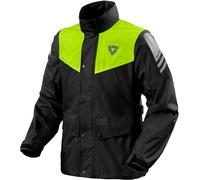 Revit Nitric 4 H2O Chaqueta impermeable para motocicleta, negro/amarillo, Talla M