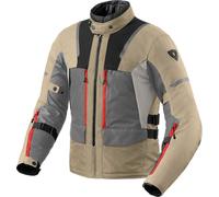 Revit Offtrack 2 H2O Chaqueta textil de motocicleta, gris/beige, Talla 4XL