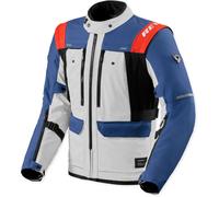 Revit Offtrack 3 H2O, chaqueta textil impermeable S male Azul/Gris Claro/Rojo