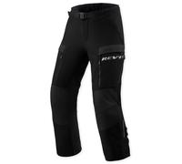 Revit Offtrack 3 H2O pantalones textiles impermeables para motocicletas, negro, Talla S corto