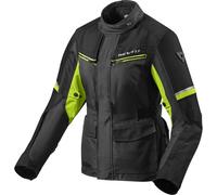 Revit Outback 3 Las señoras de la motocicleta Chaqueta Textíl, negro-amarillo, tamaño 36 para Mujer