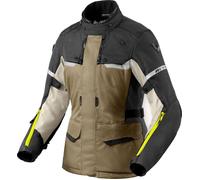 Revit Outback 4 H2O, chaqueta textil impermeable mujer 46 female Olivae/Dark Grey/Light Grey