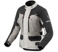 Revit Outback 5 H2O Chaqueta impermeable para motocicletas, negro-plata, tamaño 34 para Mujer