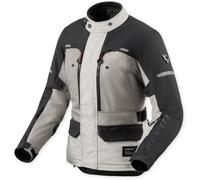 Revit Outback 5 H2O Chaqueta impermeable para motocicletas, Plata/Negro, Talla 36