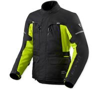 Revit Outback 5 H2O Chaqueta Textil de Motocicleta Impermeable, negro/amarillo neón, Talla 4XL