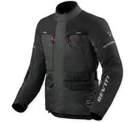 Revit Outback 5 H2O Chaqueta Textil de Motocicleta Impermeable, negro-gris, tamaño 4XL para Hombres