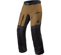Revit Continent 2 Pantalones de motocross, negro/marrón, Talla L corta