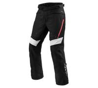 Revit Horizon 3 H2O Pantalones textiles de motocicleta, negro-rojo, tamaño L para Hombres