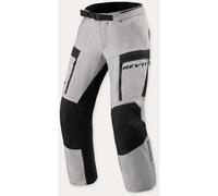 Revit Offtrack 3 H2O pantalones textiles impermeables para motocicletas, negro-plata, tamaño M para Hombres