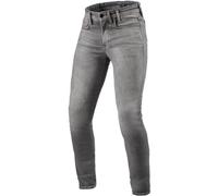 Revit Piston 3 Skinny Vaqueros de moto, gris, tamaño 33 36 para Hombres