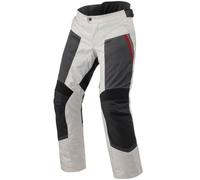 Revit Tornado 4 H2O, pantalones textiles impermeables Corta S male Gris Claro/Negro/Rojo