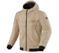 Revit Parabolica 2 Sudadera con capucha y cremallera para motocicleta, beige, tamaño 3XL para Hombres