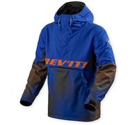 Revit Photon Chaqueta textil de moto impermeable, azul-naranja, tamaño XL para Hombres
