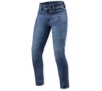 Revit Piston 3 Skinny Vaqueros de moto, azul, tamaño 34 36 para Hombres