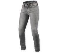 Revit Piston 3 Skinny Vaqueros de moto, gris, tamaño 34 36 para Hombres