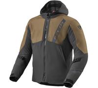 Revit Potential GTX Chaqueta textil de moto impermeable, gris/marrón, Talla L