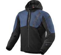 Revit Potential GTX Chaqueta textil de moto impermeable, negro/azul, Talla L